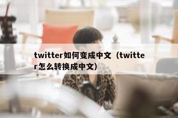 twitter如何变成中文（twitter怎么转换成中文） 第1张
