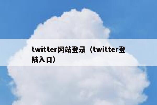 twitter网站登录（twitter登陆入口） 第1张