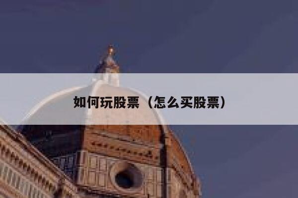 如何玩股票（怎么买股票） 第1张