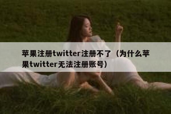 苹果注册twitter注册不了（为什么苹果twitter无法注册账号） 第1张