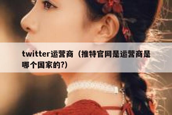 twitter运营商（推特官网是运营商是哪个国家的?） 第1张