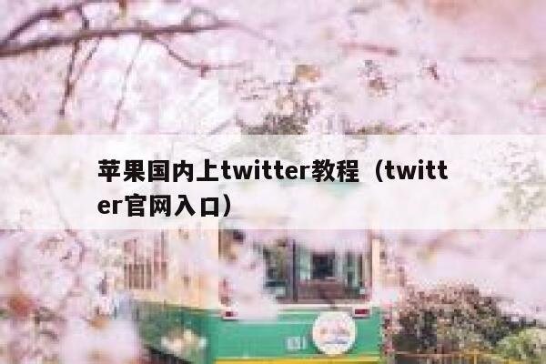 苹果国内上twitter教程（twitter官网入口） 第1张