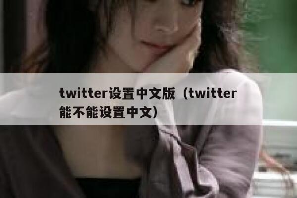 twitter设置中文版（twitter能不能设置中文） 第1张