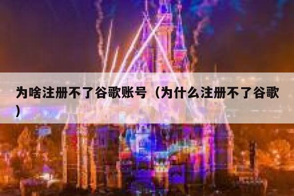 为啥注册不了谷歌账号（为什么注册不了谷歌） 第1张