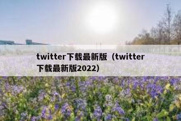 twitter下载最新版（twitter下载最新版2022） 第1张