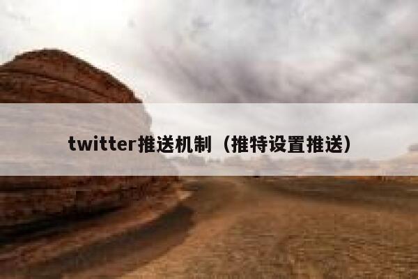 twitter推送机制（推特设置推送） 第1张