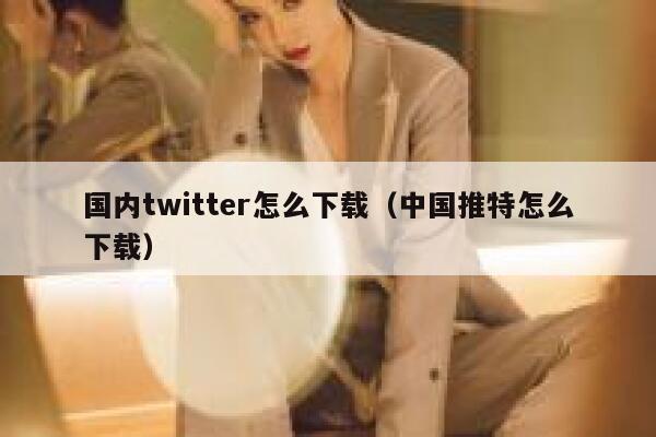 国内twitter怎么下载（中国推特怎么下载） 第1张