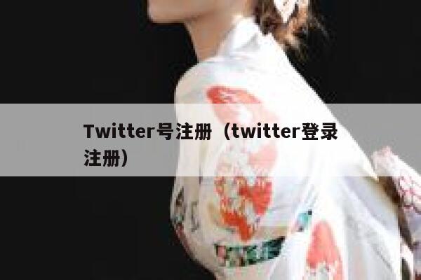 Twitter号注册（twitter登录注册） 第1张