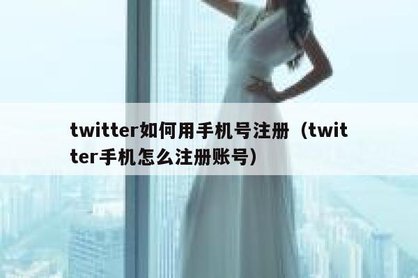 twitter如何用手机号注册（twitter手机怎么注册账号） 第1张