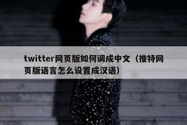 twitter网页版如何调成中文（推特网页版语言怎么设置成汉语） 第1张