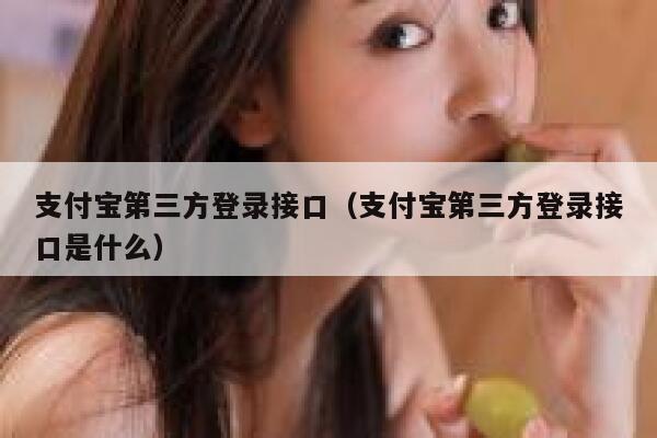 支付宝第三方登录接口（支付宝第三方登录接口是什么） 第1张