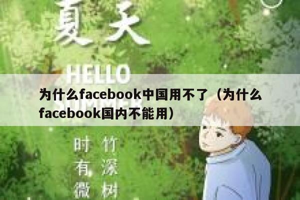为什么facebook中国用不了（为什么facebook国内不能用） 第1张