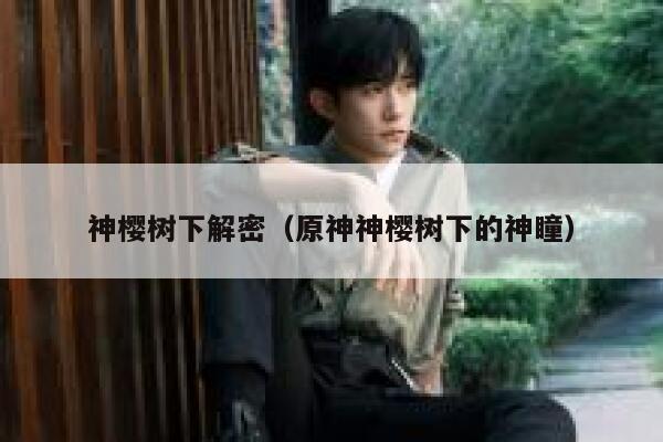 神樱树下解密（原神神樱树下的神瞳） 第1张