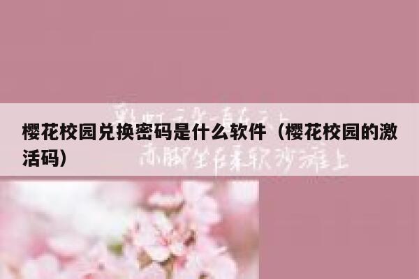 樱花校园兑换密码是什么软件（樱花校园的激活码） 第1张