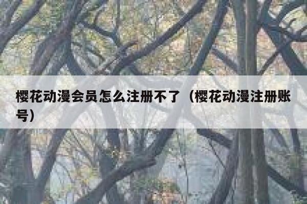 樱花动漫会员怎么注册不了(樱花动漫注册账号) 第1张 樱花动漫会员怎么注册不了(樱花动漫注册账号) 第1张