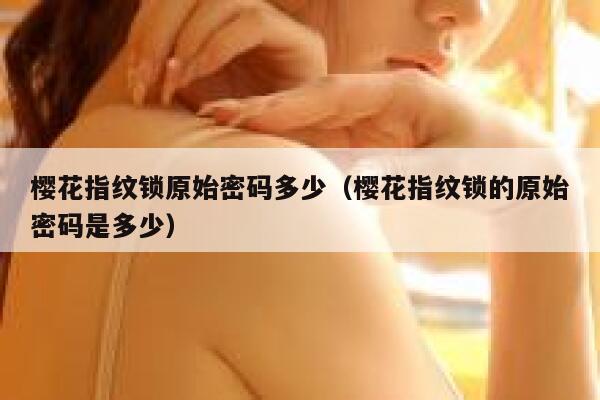 樱花指纹锁原始密码多少（樱花指纹锁的原始密码是多少） 第1张