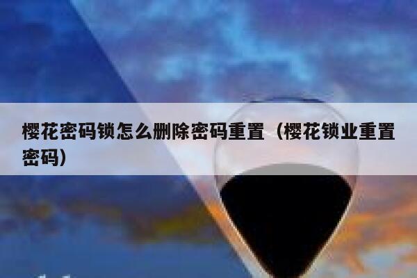 樱花密码锁怎么删除密码重置（樱花锁业重置密码） 第1张