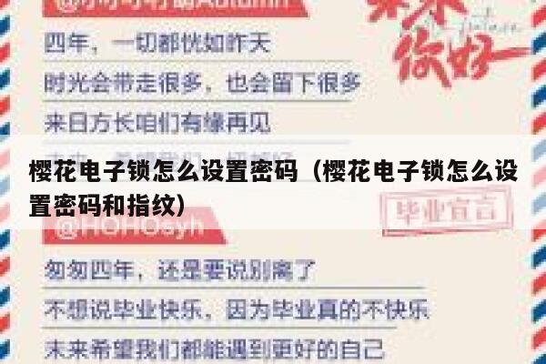 樱花电子锁怎么设置密码（樱花电子锁怎么设置密码和指纹） 第1张