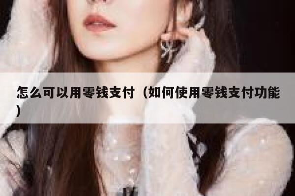 怎么可以用零钱支付（如何使用零钱支付功能） 第1张