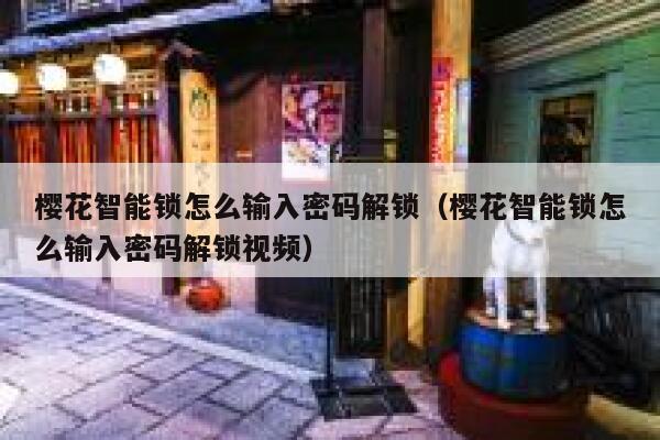 樱花智能锁怎么输入密码解锁（樱花智能锁怎么输入密码解锁视频） 第1张
