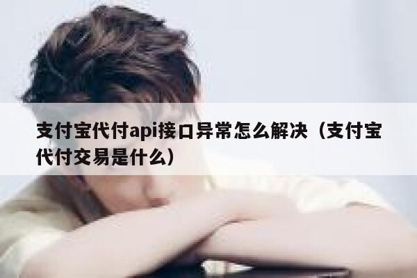 支付宝代付api接口异常怎么解决（支付宝代付交易是什么） 第1张