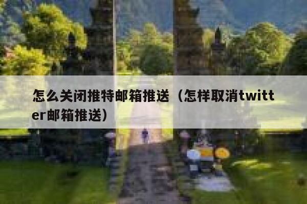 怎么关闭推特邮箱推送（怎样取消twitter邮箱推送） 第1张