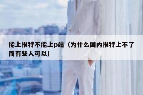 能上推特不能上p站（为什么国内推特上不了而有些人可以） 第1张