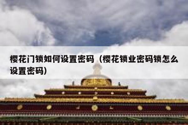 樱花门锁如何设置密码（樱花锁业密码锁怎么设置密码） 第1张