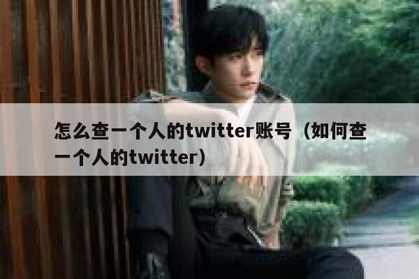 怎么查一个人的twitter账号（如何查一个人的twitter） 第1张