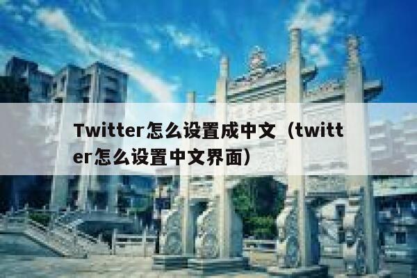 Twitter怎么设置成中文（twitter怎么设置中文界面） 第1张