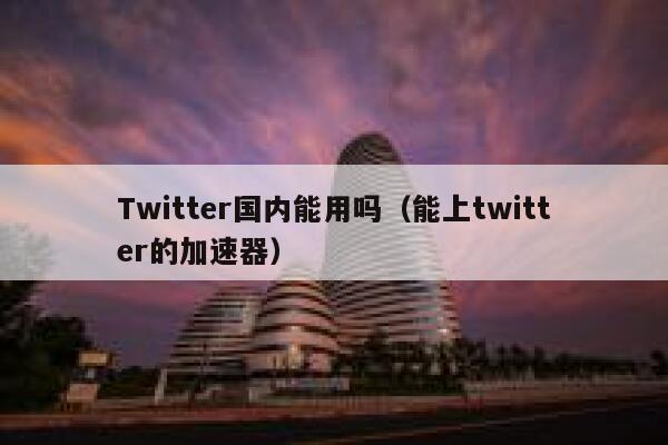 Twitter国内能用吗（能上twitter的加速器） 第1张