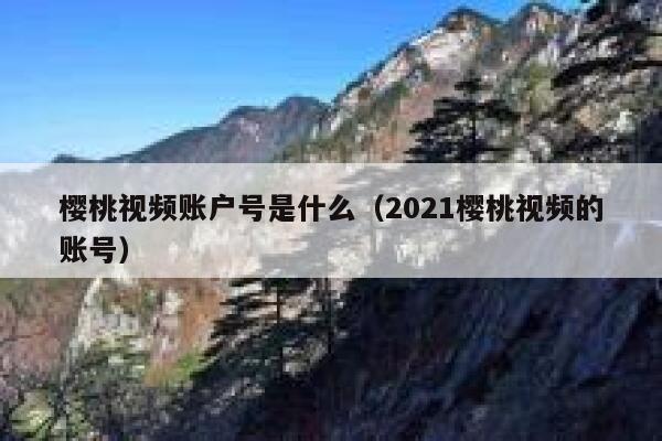 樱桃视频账户号是什么（2021樱桃视频的账号） 第1张