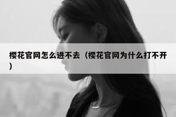 樱花官网怎么进不去（樱花官网为什么打不开） 第1张