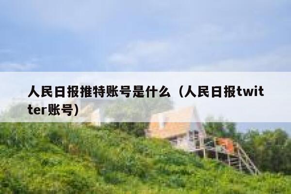 人民日报推特账号是什么（人民日报twitter账号） 第1张