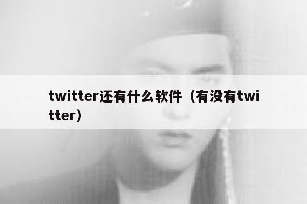 twitter还有什么软件（有没有twitter） 第1张