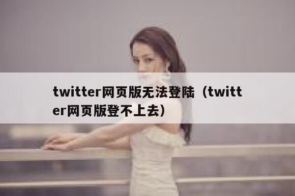 twitter网页版无法登陆（twitter网页版登不上去） 第1张