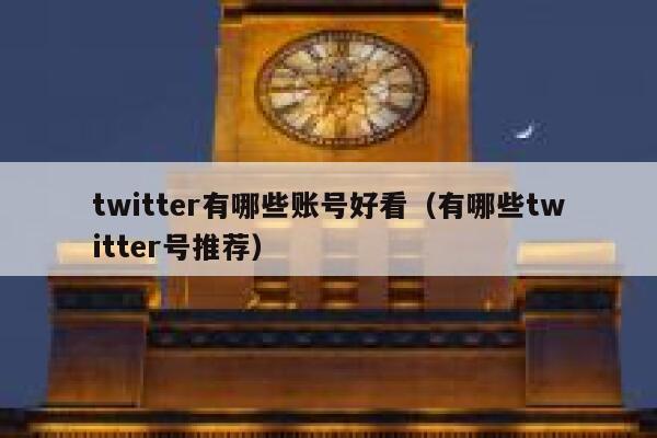 twitter有哪些账号好看(有哪些twitter号推荐) 第1张 twitter有哪些账号好看(有哪些twitter号推荐) 第1张