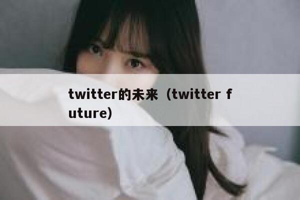 twitter的未来（twitter future） 第1张