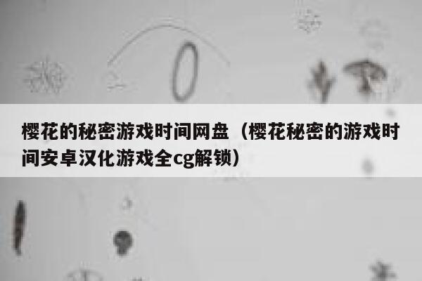 樱花的秘密游戏时间网盘（樱花秘密的游戏时间安卓汉化游戏全cg解锁） 第1张