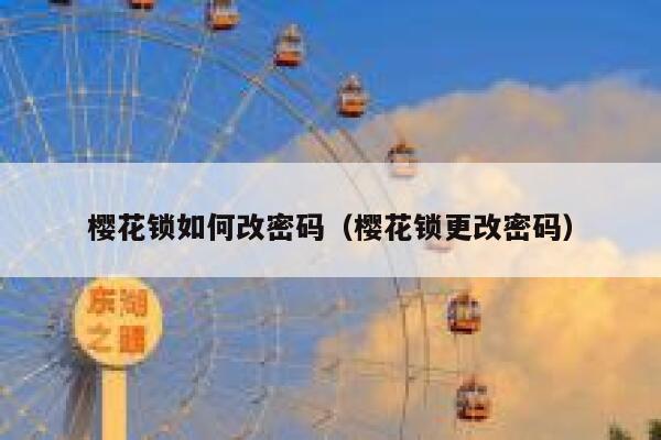 樱花锁如何改密码(樱花锁更改密码) 第1张 樱花锁如何改密码(樱花锁更改密码) 第1张
