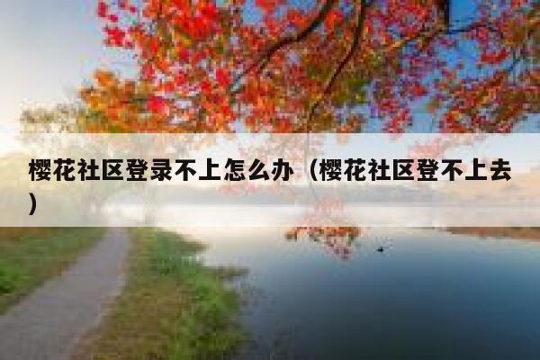 樱花社区登录不上怎么办（樱花社区登不上去） 第1张