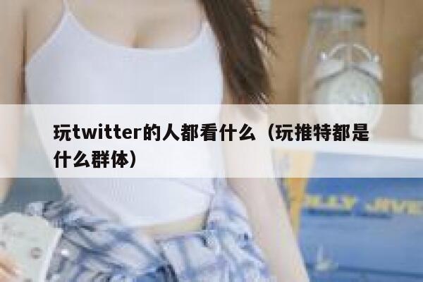 玩twitter的人都看什么（玩推特都是什么群体） 第1张