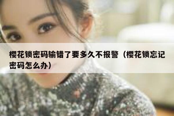 樱花锁密码输错了要多久不报警（樱花锁忘记密码怎么办） 第1张
