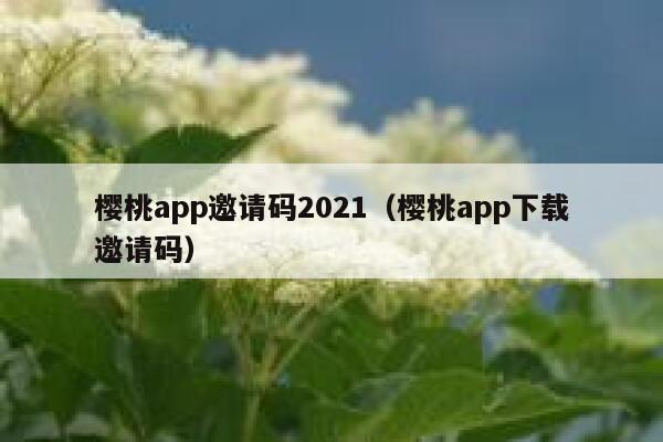 樱桃app邀请码2021（樱桃app下载邀请码） 第1张