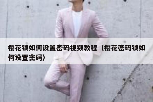 樱花锁如何设置密码视频教程（樱花密码锁如何设置密码） 第1张