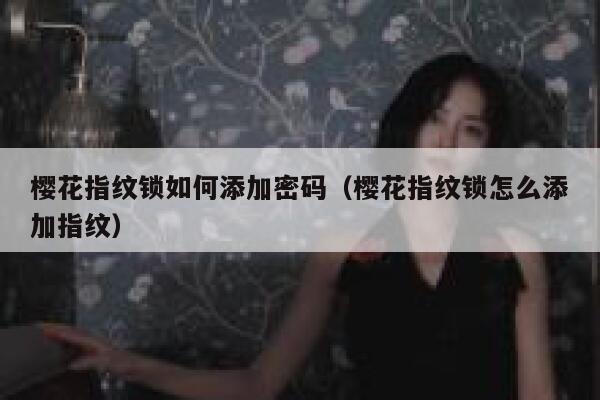 樱花指纹锁如何添加密码（樱花指纹锁怎么添加指纹） 第1张