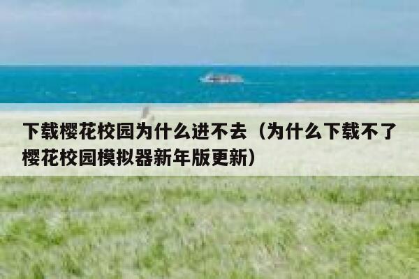下载樱花校园为什么进不去（为什么下载不了樱花校园模拟器新年版更新） 第1张