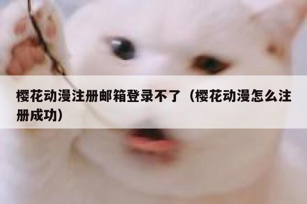 樱花动漫注册邮箱登录不了(樱花动漫怎么注册成功) 第1张 樱花动漫注册邮箱登录不了(樱花动漫怎么注册成功) 第1张