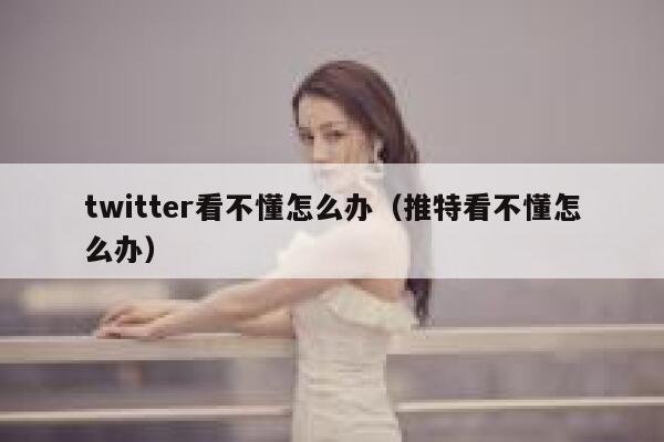 twitter看不懂怎么办（推特看不懂怎么办） 第1张