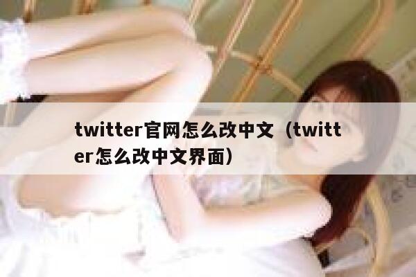 twitter官网怎么改中文（twitter怎么改中文界面） 第1张